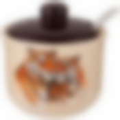 САХАРНИЦА С ЛОЖКОЙ "TIGER AMOUR" 10*10 СМ. ВЫСОТА=9,5 СМ. / 300 МЛ.