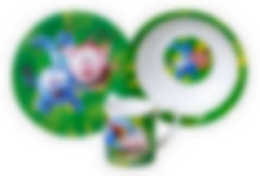 Набор "Смешарики" 3 пр.: кружка 240 мл, миска 18 см, тарелка 19 см в подарочной упаковке