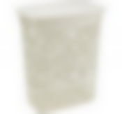 Корзина для белья ФЛОРА 35л Белый ротанг