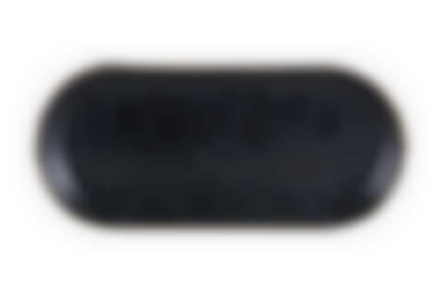 Блюдо овальное 33.5 см Elite black