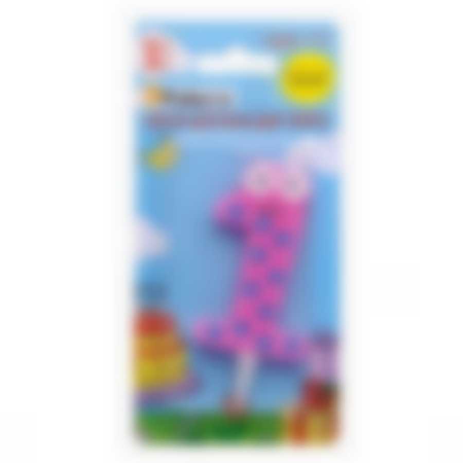 Свеча детская для торта PATERRA, цифра 1 (1шт.в упаковке)