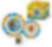 Набор посуды из 3-х предметов "Ми-ми-мишки" (тарелка 19 см, миска 15,2 см, кружка 240 мл)