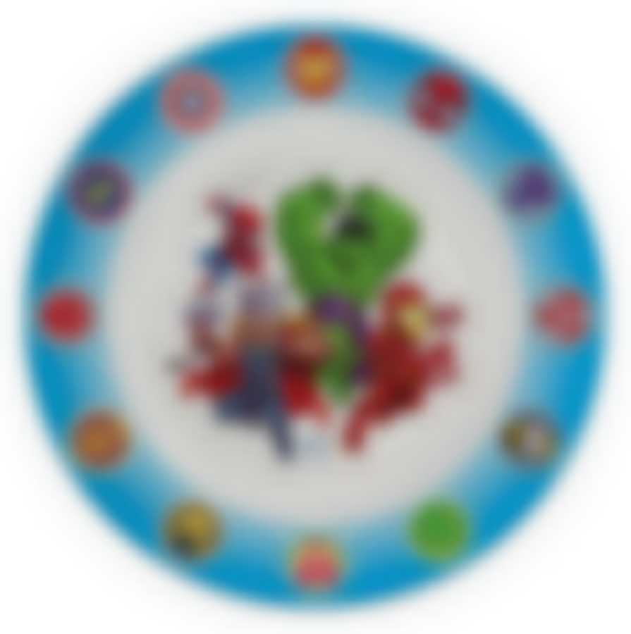 Тарелка 19 см "Приключения Супергероев". Мстители.