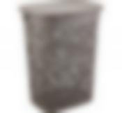 Корзина для белья ФЛОРА 55л (французский серый) 345x440x800 мм