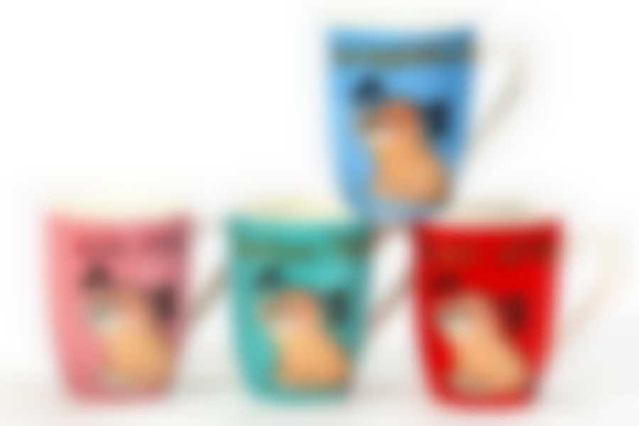 Кружка Бочка 340 мл (48/12)  Собаки пожелания MIX