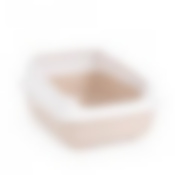 Лоток для кошек (с высокими бортами) (бежевый)