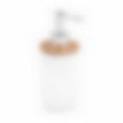 Дозатор для жидкого мыла "Бамбук" (белый)