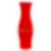 Ваза напольная ,ГОФРЕ красная глянец 