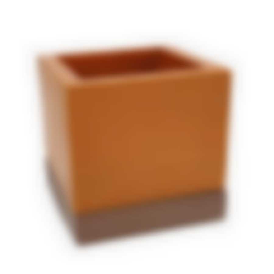 Горшок Лофт с поддоном VipSet 0,15л цв. терракот-пудра