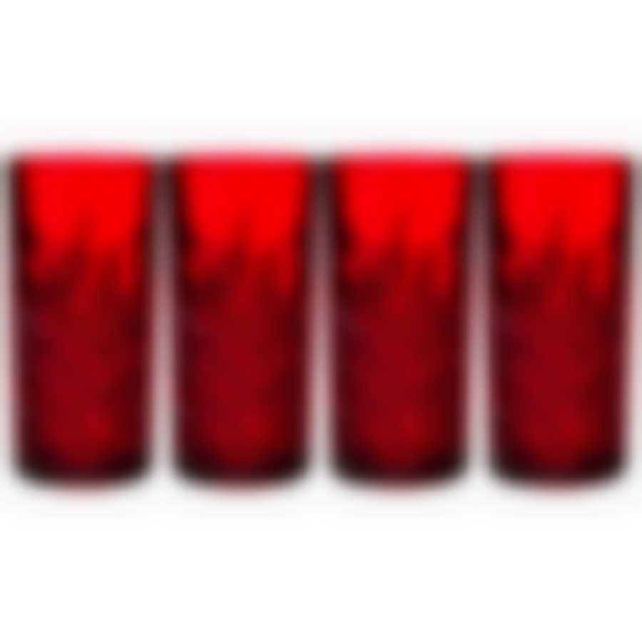 Набор стаканов из 4 шт. Timeless бордо 450 мл