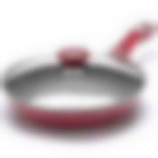 26902 Сковорода 26см мрам/крошка с крышкой