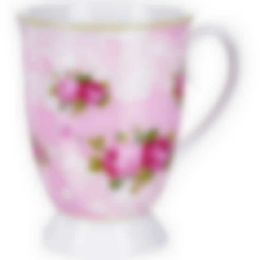 Кружка фарфоровая 330 мл Цветы