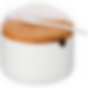 БАНКА ДЛЯ САХАРА И СОЛИ С ЛОЖКОЙ "ВОЛНА" 400МЛ (КОР=24ШТ.)