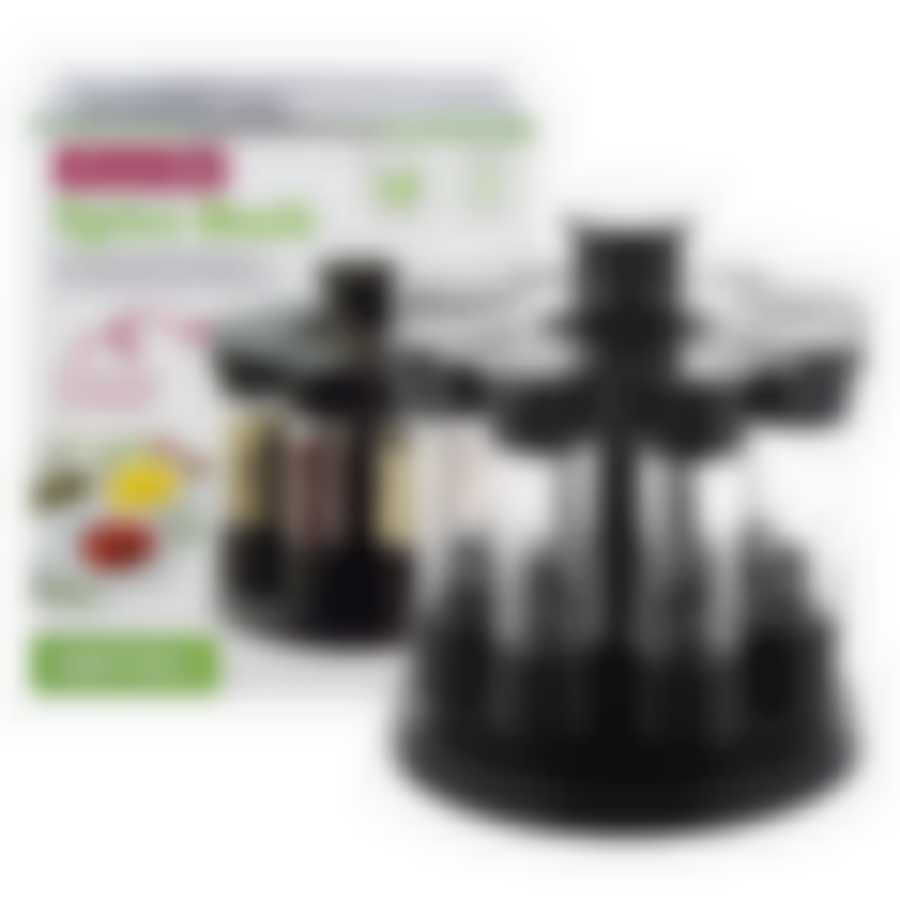 Набор ёмкостей для специй на круглой подставке 8шт.