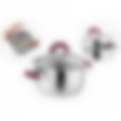 Кастрюля agness Profi home со стеклянной крышкой, 1,5л 16x9.5 см