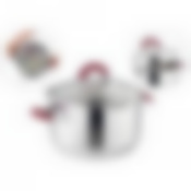 Кастрюля agness Profi home со стеклянной крышкой, 3,0л 20x11.5 см