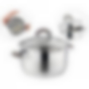 Кастрюля agness Profi home со стеклянной крышкой, 3,0л 20x11.5 см