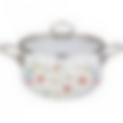 Кастрюля эмалированная agness со стеклянной крышкой серия Дворцовый парк 5.0 л, 24*14 см