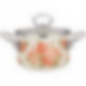 Кастрюля agness эмалированная со стекл. крышкой, серия Корейская роза 1.5 л, 16*10 см