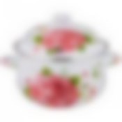 Кастрюля agness эмалированная с эмал.крышкой серия Пленительная роза 2.8 л, 20*12 см