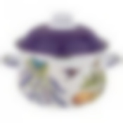 Кастрюля agness эмалированная с эмал.крышкой серия Прованс лимоны 2.0 л, 18*11 см