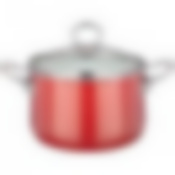 Кастрюля эмалированная со стеклянной крышкой с эффектом металлик серия Deluxe 3,1 л. диаметр= 18 см