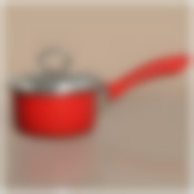 Ковш эмалированный со стеклянной крышкой с эффектом металлик серия Deluxe 1,1 л. диаметр=14 см