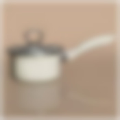 Ковш эмалированный со стеклянной крышкой с эффектом металлик серия Deluxe 1,1 л. диаметр=14 см