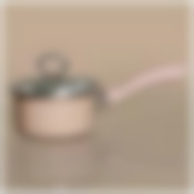 Ковш эмалированный со стеклянной крышкой с эффектом металлик серия Deluxe 1,1 л. диаметр= 14 см