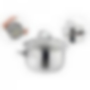 Кастрюля agness Profi home со стеклянной крышкой, 2,0л 18x10.5 см