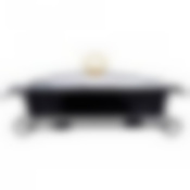 Мармит со стекл.крышкой на метал.подставке прямоуг. Moon art 3,0л 41*27*11см черный 