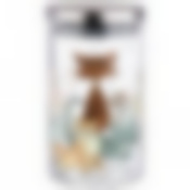 Емкость для сыпучих agness Озорные коты , 1200 мл боросиликатное стекло