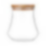 Емкость для сыпучих продуктов 750 мл. с бамбук.крышкой диаметр=12 см. высота=12,5 см. 