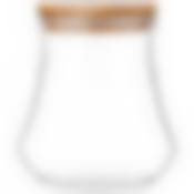 Емкость для сыпучих продуктов 1100 мл. с бамбук.крышкой диаметр=13 см. высота=15 см. 