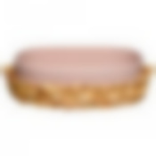 Блюдо для запекания в плетеной корзине bronco Fusion 33*25*9 см 3000 мл пудровое 