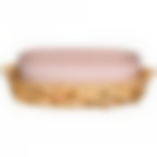 Блюдо для запекания в плетеной корзине bronco Fusion 29,5*20*8 см 1200 мл пудровое 