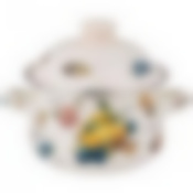 Кастрюля agness эмалированная с эмал.крышкой серия Фрукты 1.5 л, 16*10 см