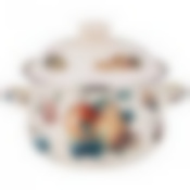 Кастрюля agness эмалированная с эмал.крышкой серия Фрукты 2.0 л, 18*11 см