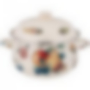 Кастрюля agness эмалированная с эмал.крышкой серия Фрукты 3.6 л, 22*13 см