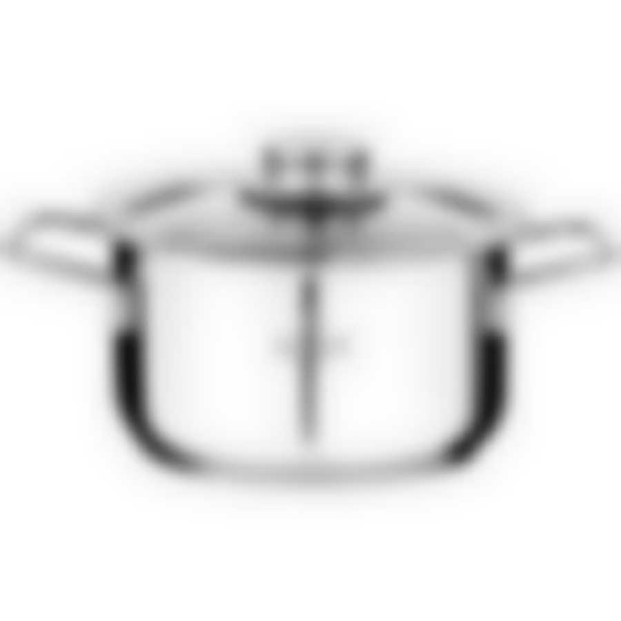 Кастрюля agness Монблан 16х9 см, 1,8 л. нерж сталь