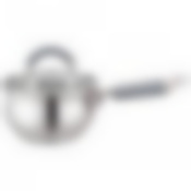 Ковш agness со стекл. крышкой 1,0 л. 14x7.5 см цвет: серый