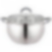 Кастрюля agness со стекл. крышкой 6,2 л. 24x13.5 см цвет: серый