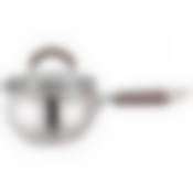 Ковш agness со стекл. крышкой 1,0 л. 14x7.5 см цвет: кофейный