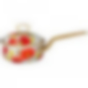 Ковш agness эмалированный, серия маки 14см / 0,9л d=14 см длина=31см подходит для индукцион