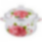 Кастрюля agness эмалированная с эмал.крышкой серия Пленительная роза 5.0 л, 24*14 см