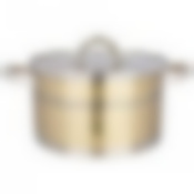 Кастрюля agness со стеклянной крышкой, нерж.сталь, 4,6 л 22х12 см