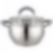 Кастрюля agness со стекл. крышкой 1,9 л. 16x9.5 см цвет: серый