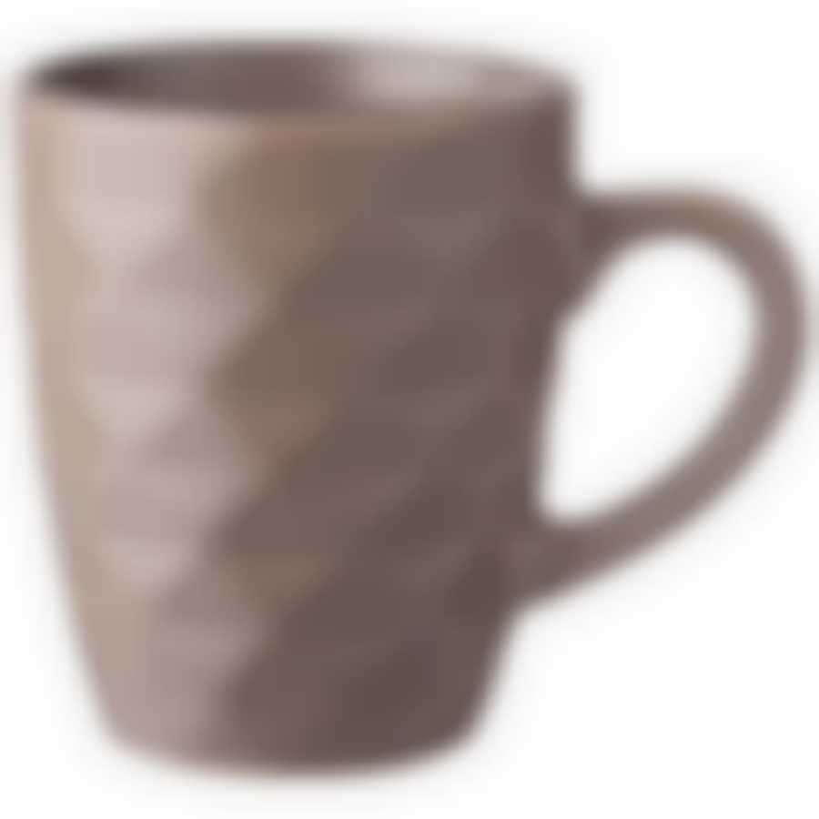 Кружка 340 мл коллекция Мираж цвет: шоколад 