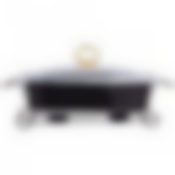 Мармит со стекл.крышкой на метал.подставке прямоуг. Moon art 2,0л 35*24*11см черный 