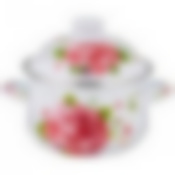 Кастрюля agness эмалированная с эмал.крышкой серия Пленительная роза 1.5 л, 16*10 см